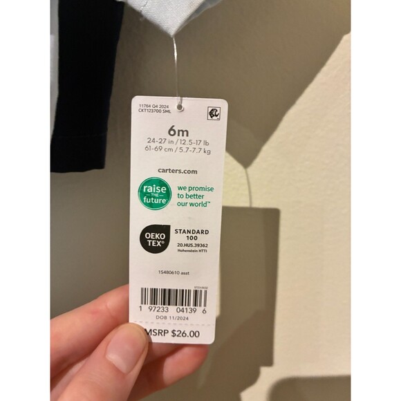 NWT Carter's Blue Racecar Shorts Outfit- 6M - Picture 3 of 3